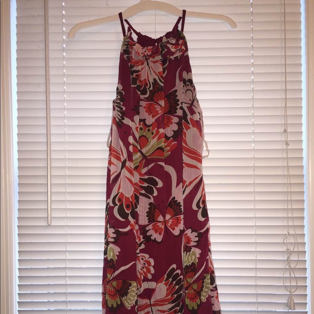 EUC high neck flowy dress S